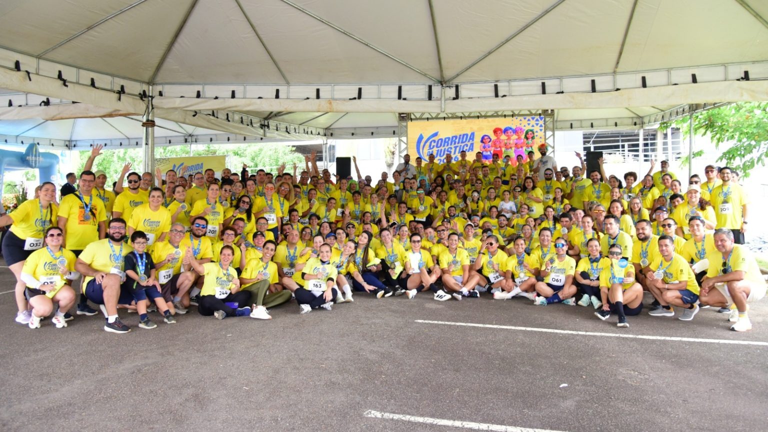 Participantes da quarta Corrida da Justiça em Rio Branco, em 17 de outubro de 2026